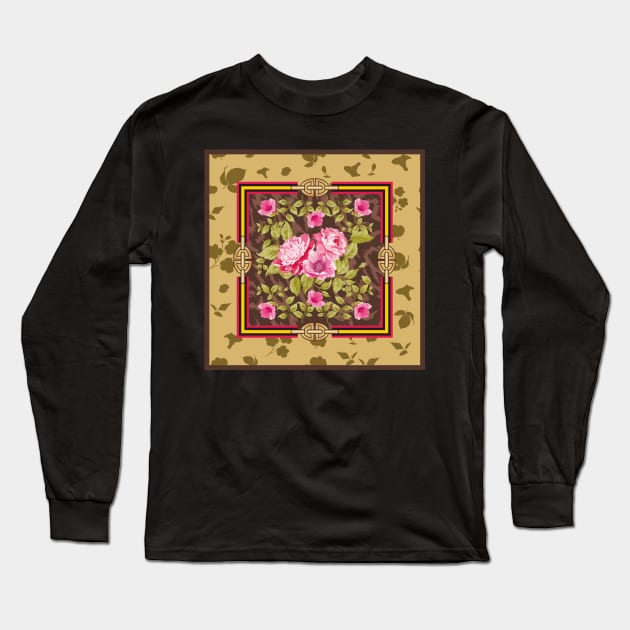 Pink flowers,luxury design Long Sleeve T-Shirt by ilhnklv